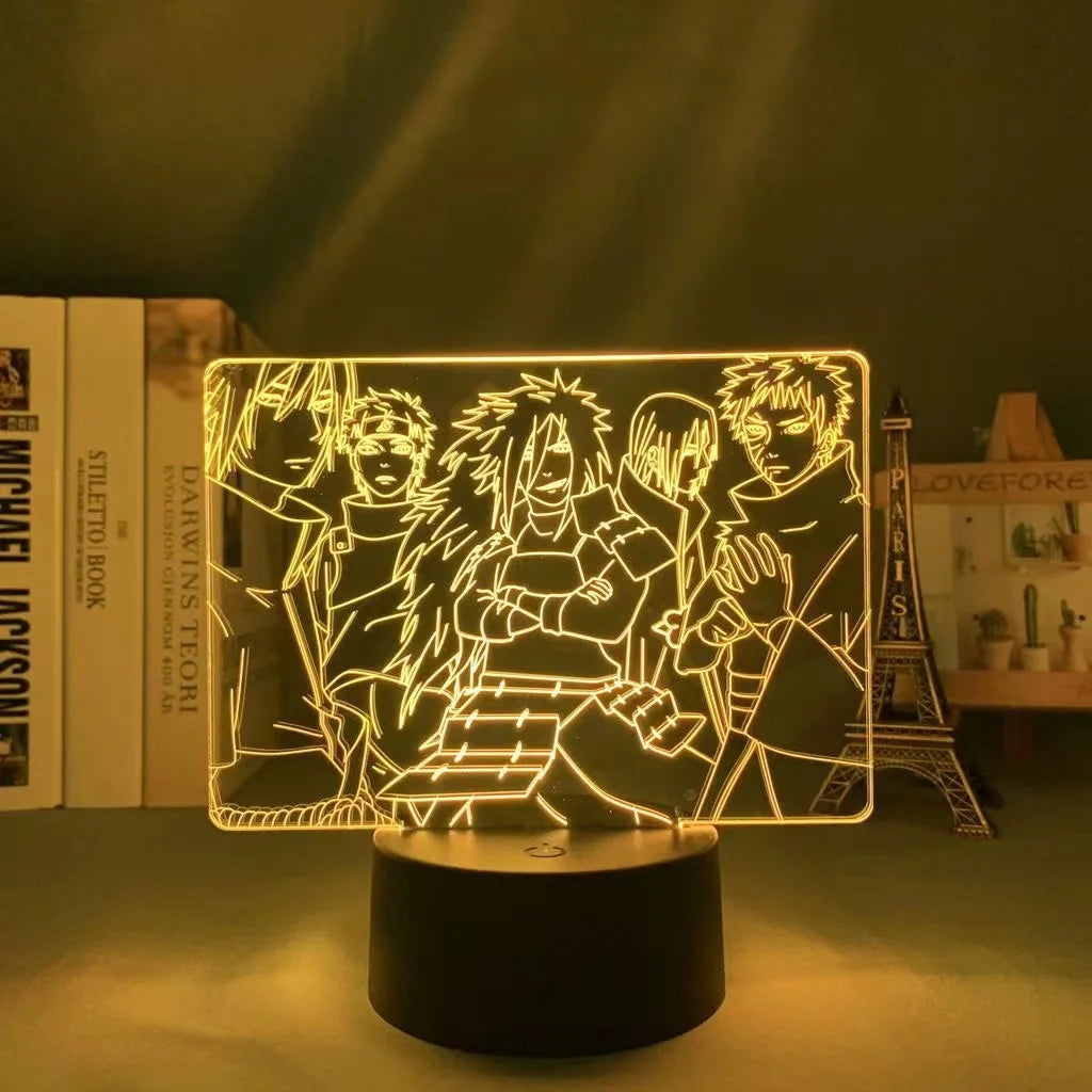 Sasuke x Sishui x Madra x Obito x Itachi : Naruto Led Light