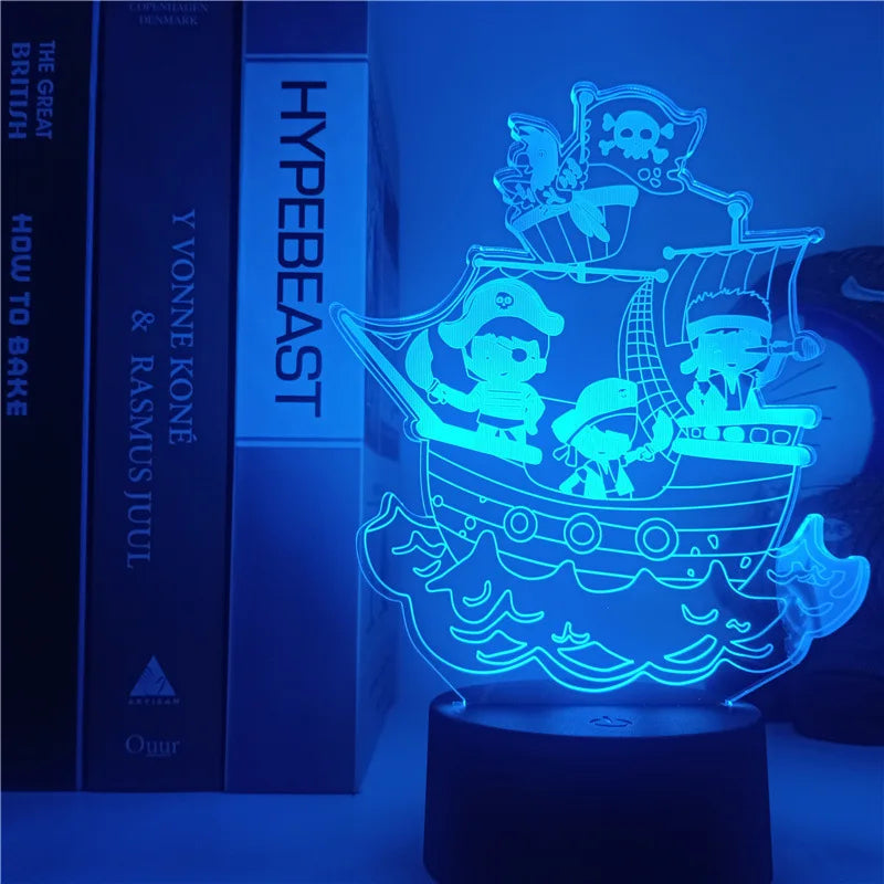 Zhoulz One Piece Sailboat: One Piece Led Light